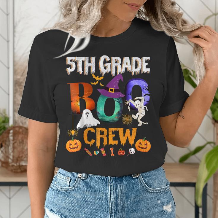 5th Grade Boo Crew Teacher Student Halloween Costume For Men Women Kids Women's T-Shirt, funny gift