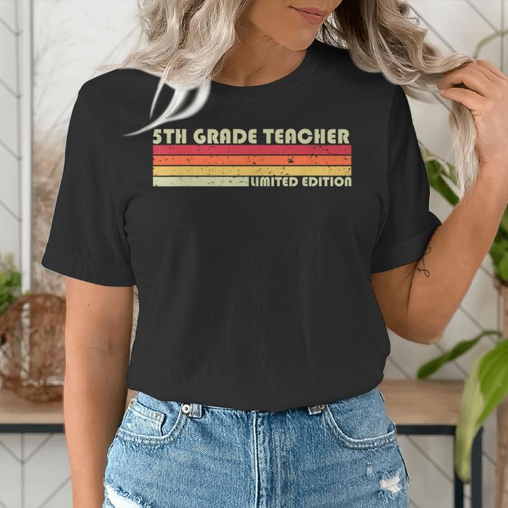 5TH GRADE TEACHER Job Title Profession Birthday Worker Women's T-Shirt, funny gift 5TH GRADE TEACHER Job Title Profession Birthday Worker Women's T-Shirt, funny gift
