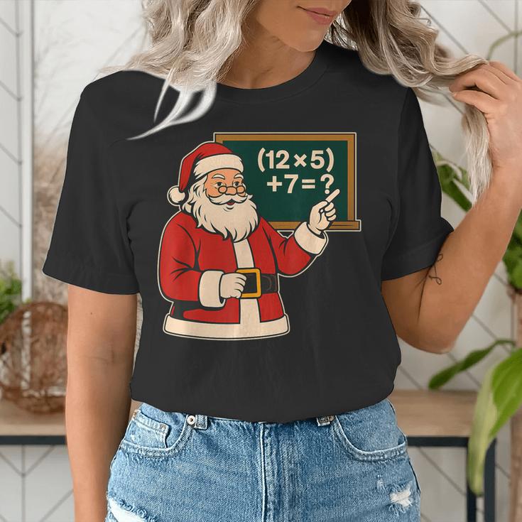 67 Teacher Christmas Santa Six Seven Meme Brainrot Math Joke Women's T-Shirt, funny gift 67 Teacher Christmas Santa Six Seven Meme Brainrot Math Joke Women's T-Shirt, funny gift