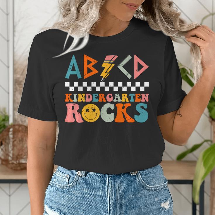 ABCD Kindergarten Rocks Back To School Teacher Kindergarten Women's T-Shirt, funny gift ABCD Kindergarten Rocks Back To School Teacher Kindergarten Women's T-Shirt, funny gift