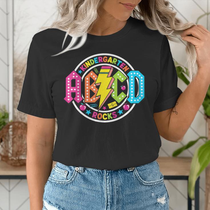 ABCD Kindergarten Rocks Back To School Teachers Students Women's T-Shirt, funny gift