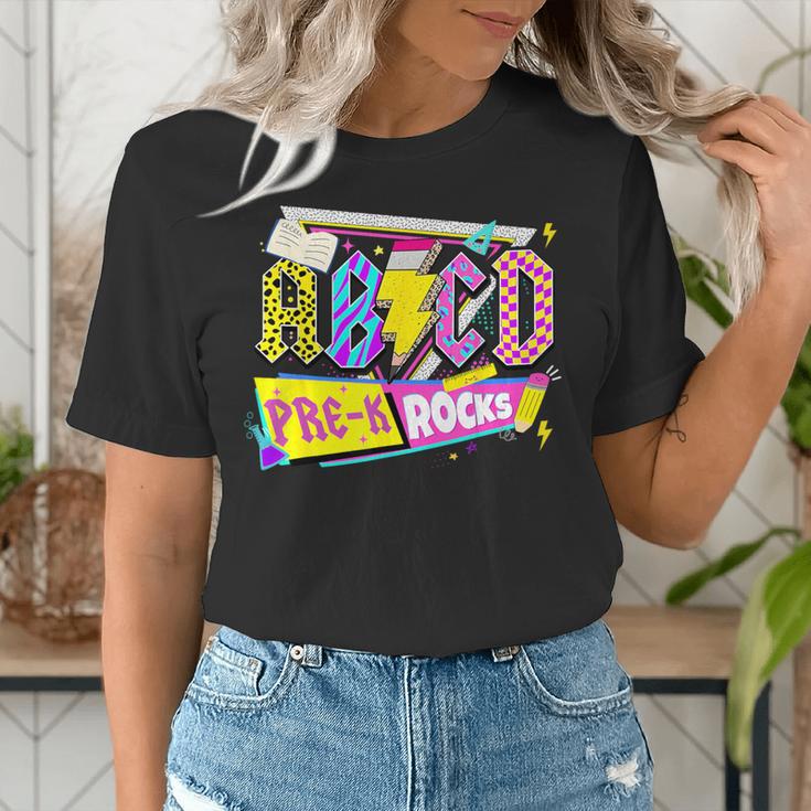 ABCD Pre-K Rocks Back To School PreK Kindergarten Teacher Women's T-Shirt, funny gift ABCD Pre-K Rocks Back To School PreK Kindergarten Teacher Women's T-Shirt, funny gift