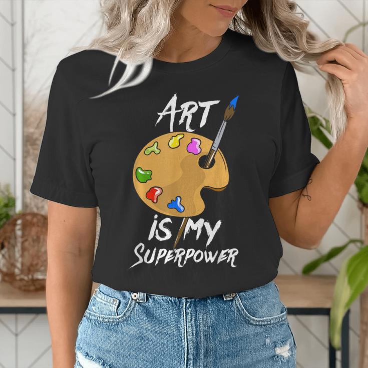 Art Is My Superpower Drawing Art Teacher Artists Women's T-Shirt, funny gift Art Is My Superpower Drawing Art Teacher Artists Women's T-Shirt, funny gift