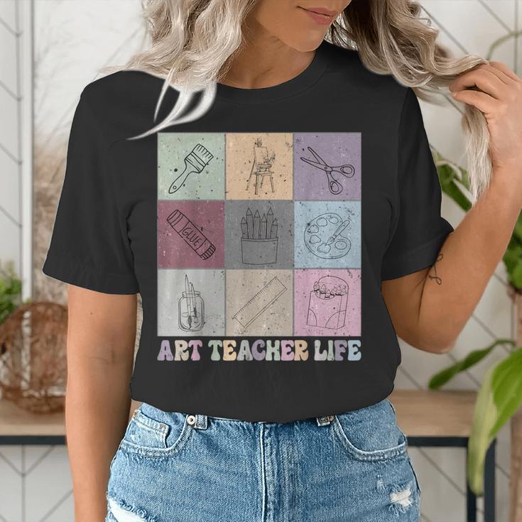 Art Teacher Life Retro Groovy Teaching Future Artists Women's T-Shirt, Future Teacher Shirts, Groovy Teacher Shirts, funny gift Art Teacher Life Retro Groovy Teaching Future Artists Women's T-Shirt, Future Teacher Shirts, Groovy Teacher Shirts, funny gift
