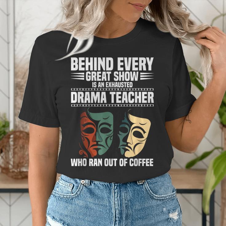 Theatre Teacher Drama Lover Theatre Mask Drama Teacher Women's T-Shirt, funny gift Theatre Teacher Drama Lover Theatre Mask Drama Teacher Women's T-Shirt, funny gift