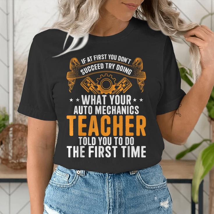 Auto Mechanic Teacher Car Repair Auto Mechanic Women's T-Shirt, funny gift Auto Mechanic Teacher Car Repair Auto Mechanic Women's T-Shirt, funny gift