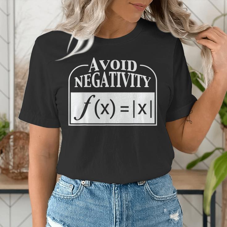 Avoid Negativity Math Teacher Women's T-Shirt, funny gift