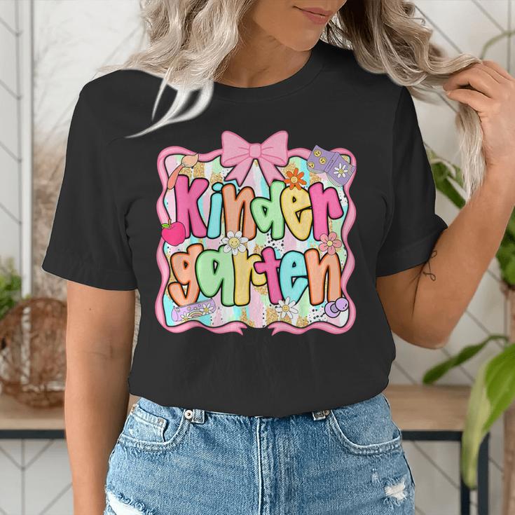Back To School Kindergarten Preppy Teacher Girl Women's T-Shirt, funny gift Back To School Kindergarten Preppy Teacher Girl Women's T-Shirt, funny gift