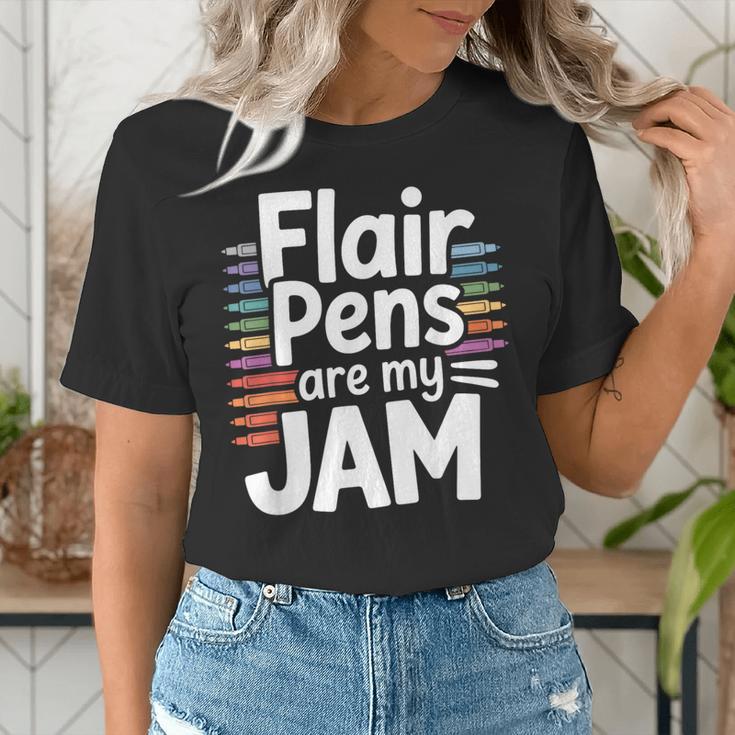 Back To School Teacher Flair Pens Are My Jam Women's T-Shirt, funny gift