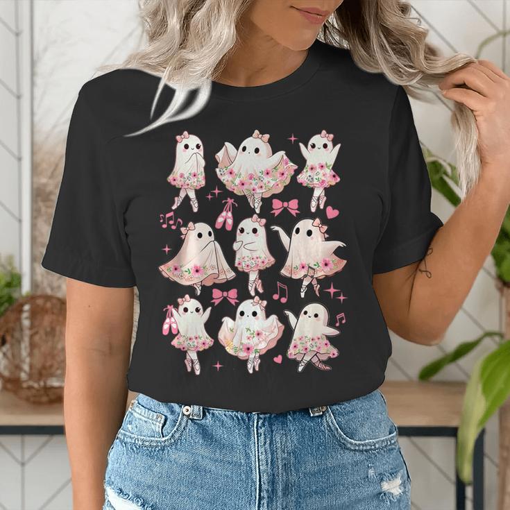 Ballet Ghost Ballet Dancer Spooky Dance Halloween Teacher Women's T-Shirt, funny gift Ballet Ghost Ballet Dancer Spooky Dance Halloween Teacher Women's T-Shirt, funny gift