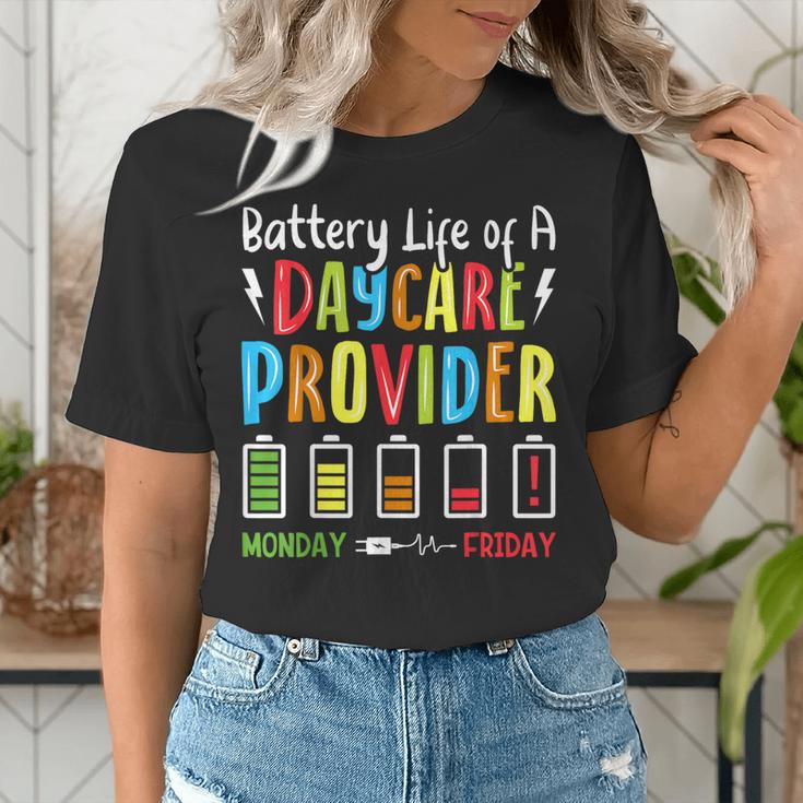 Battery Life Of Daycare Provider Childcare Teacher Women's T-Shirt, funny gift Battery Life Of Daycare Provider Childcare Teacher Women's T-Shirt, funny gift