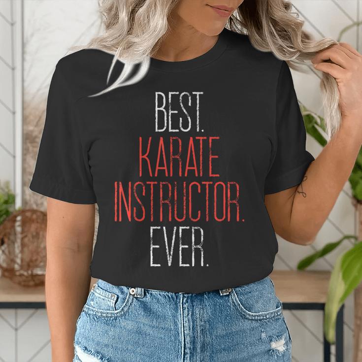 Best Karate Instructor Ever Martial Arts Teacher Sensei Women's T-Shirt, funny gift