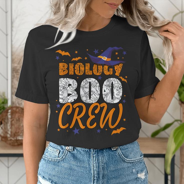 Biology Boo Crew Halloween Biology Teacher Matching For Men Women Kids Women's T-Shirt, funny gift