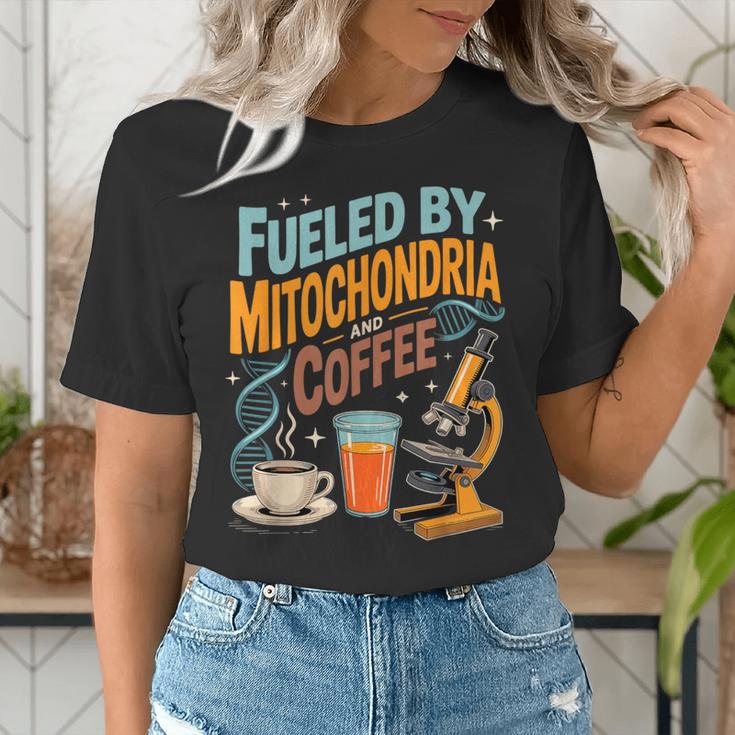 Biology Teacher Science Fueled By Mitochondria Coffee Women's T-Shirt, Science Teacher Shirts, funny gift Biology Teacher Science Fueled By Mitochondria Coffee Women's T-Shirt, Science Teacher Shirts, funny gift