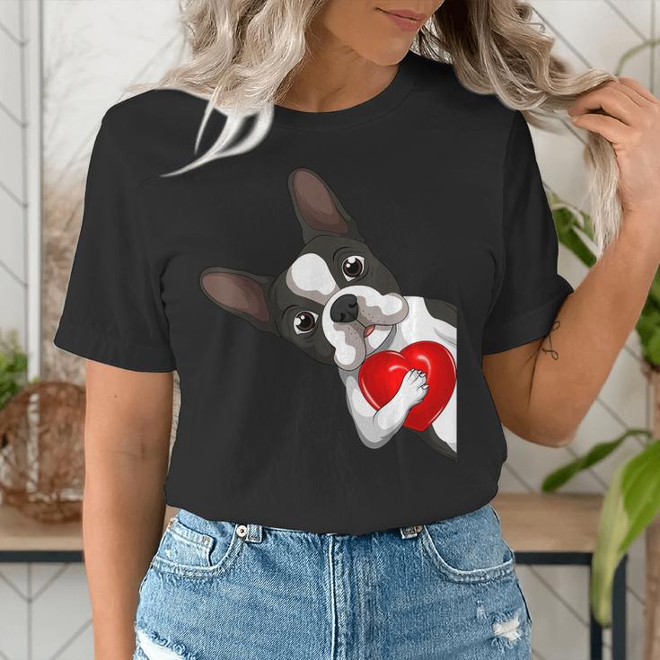 Boston Terrier Bostie Dog Kids Women Girls Women's T-Shirt, funny gift