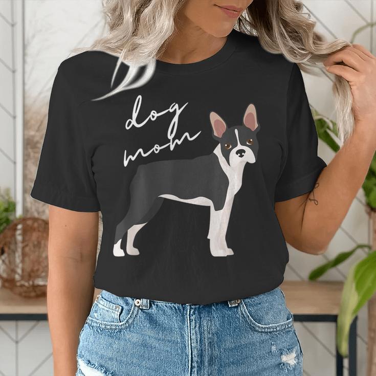 Boston Terrier Dog Mom Woman Women Women's T-Shirt, Boston Terrier Mom Shirts, funny gift