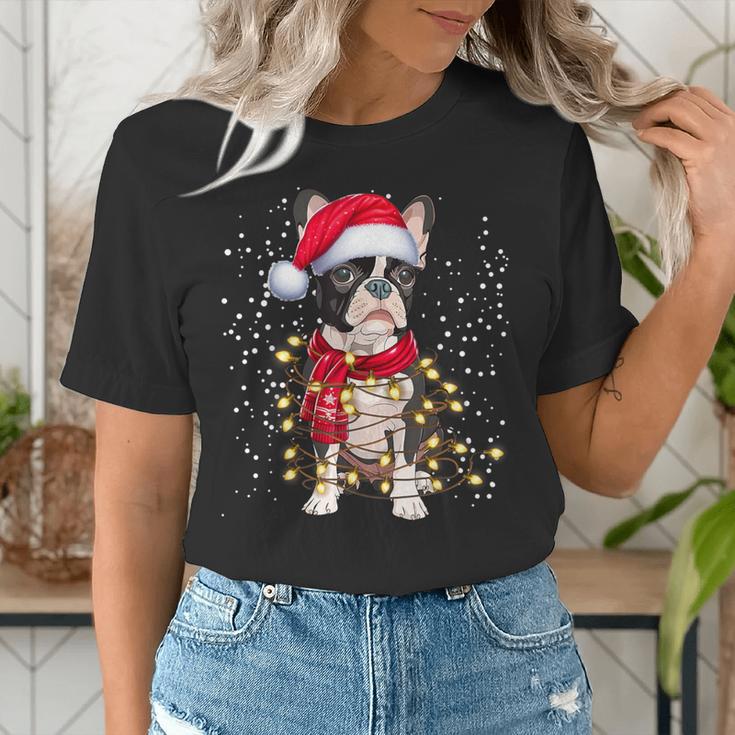 Boston Terrier Dog Ugly Christmas Dog Xmas For Men Women Kids Women's T-Shirt, Boston Terrier Christmas Shirts, funny gift