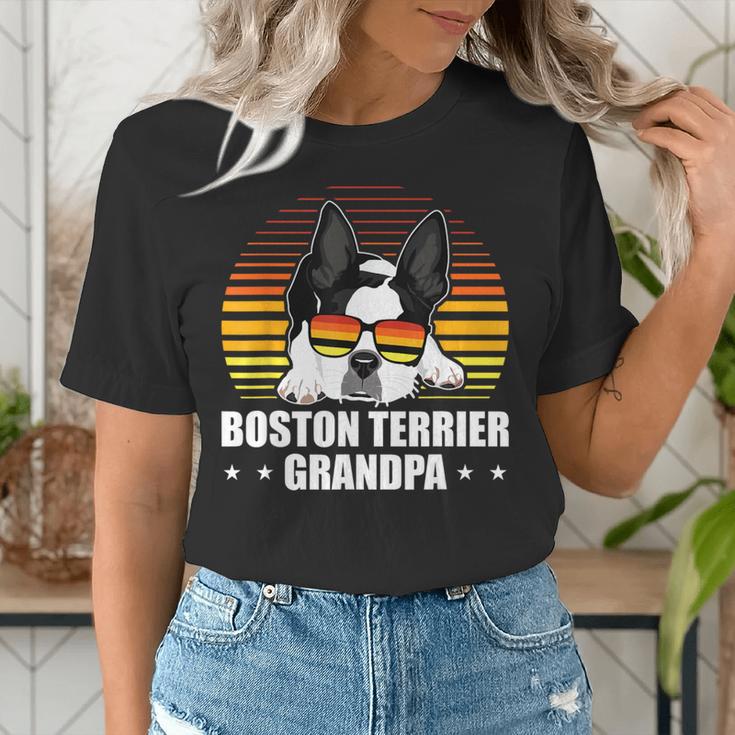 Boston Terrier Grandpa Dog Owner Boston Terrier Women's T-Shirt, funny gift