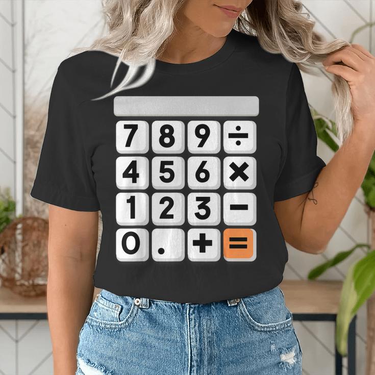 Calculator Easy Halloween Costume For Math Teacher Women's T-Shirt, funny gift