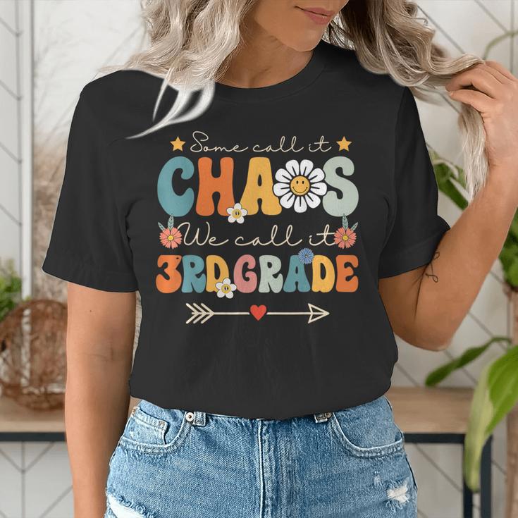 Some Call It Chaos We Call It 3rd Grade Third Grade Teachers Men Women Kids Women's T-Shirt, funny gift Some Call It Chaos We Call It 3rd Grade Third Grade Teachers Men Women Kids Women's T-Shirt, funny gift