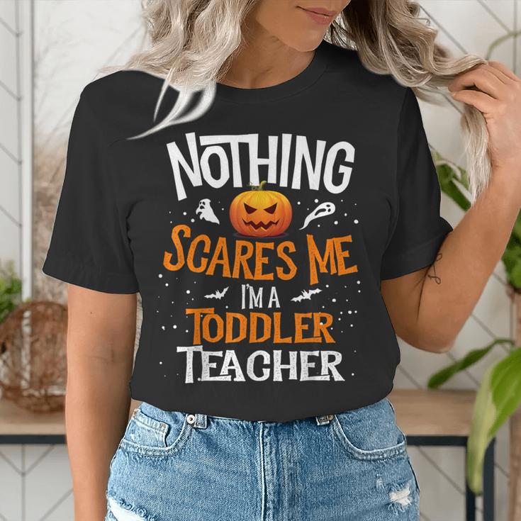 You Cannot Scare Me I'm An Toddler Teacher Halloween Men Women Kids Women's T-Shirt, funny gift You Cannot Scare Me I'm An Toddler Teacher Halloween Men Women Kids Women's T-Shirt, funny gift