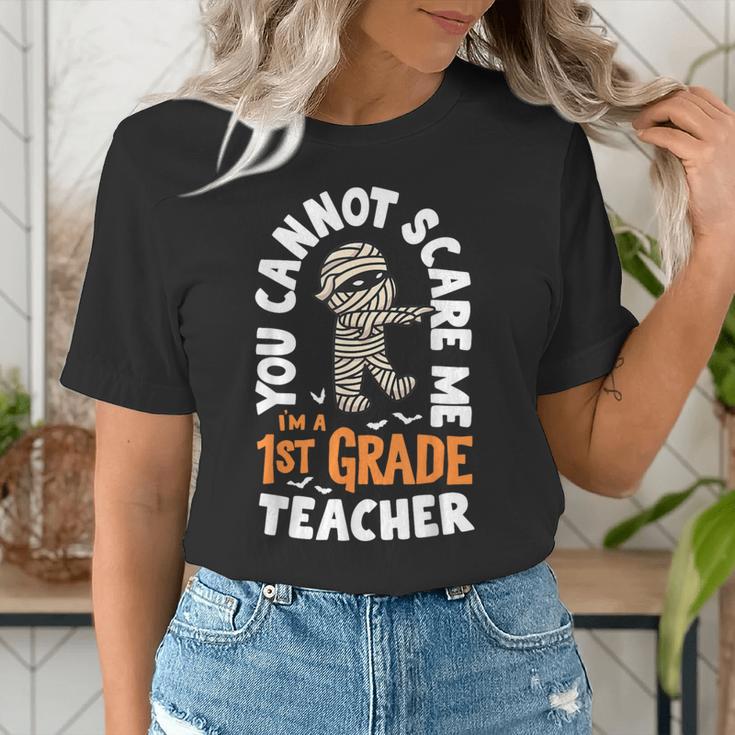 You Cannot Scare Me Im A Teacher 1st Grade Halloween Teacher Men Women Kids Women's T-Shirt, funny gift You Cannot Scare Me Im A Teacher 1st Grade Halloween Teacher Men Women Kids Women's T-Shirt, funny gift