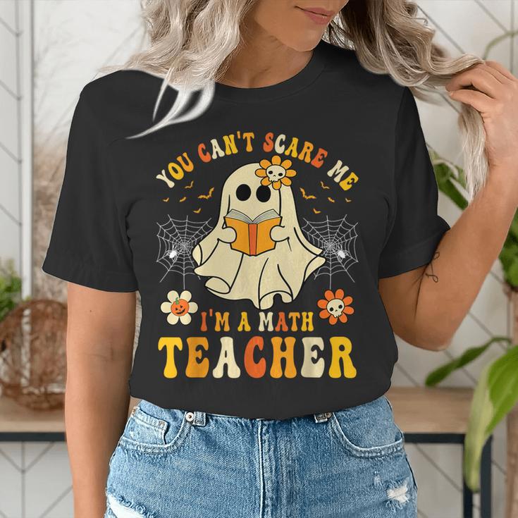 You Can't Scare Me I'm A Math Teacher Halloween Ghost Women's T-Shirt, funny gift You Can't Scare Me I'm A Math Teacher Halloween Ghost Women's T-Shirt, funny gift