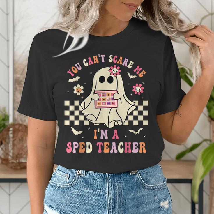 You Can't Scare Me I'm A SPED Teacher Crew Squad Halloween Women's T-Shirt, funny gift