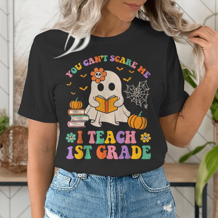 You Can't Scare Me I Teach 1st Grade Teacher Halloween Ghost Women's T-Shirt, funny gift You Can't Scare Me I Teach 1st Grade Teacher Halloween Ghost Women's T-Shirt, funny gift