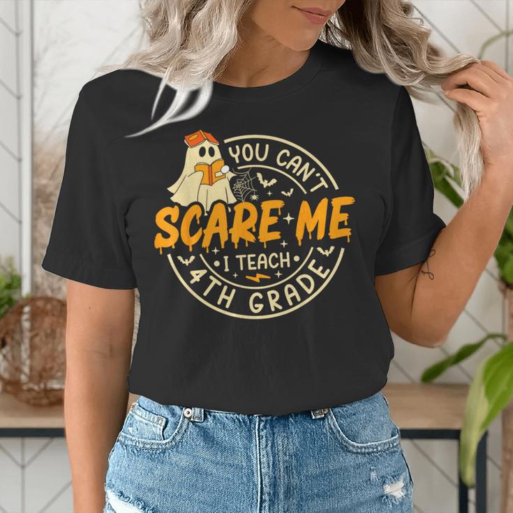 You Can't Scare Me I Teach 4th Grade Teacher Halloween Ghost Women's T-Shirt, 4th Grade Teacher Shirts, funny gift You Can't Scare Me I Teach 4th Grade Teacher Halloween Ghost Women's T-Shirt, 4th Grade Teacher Shirts, funny gift