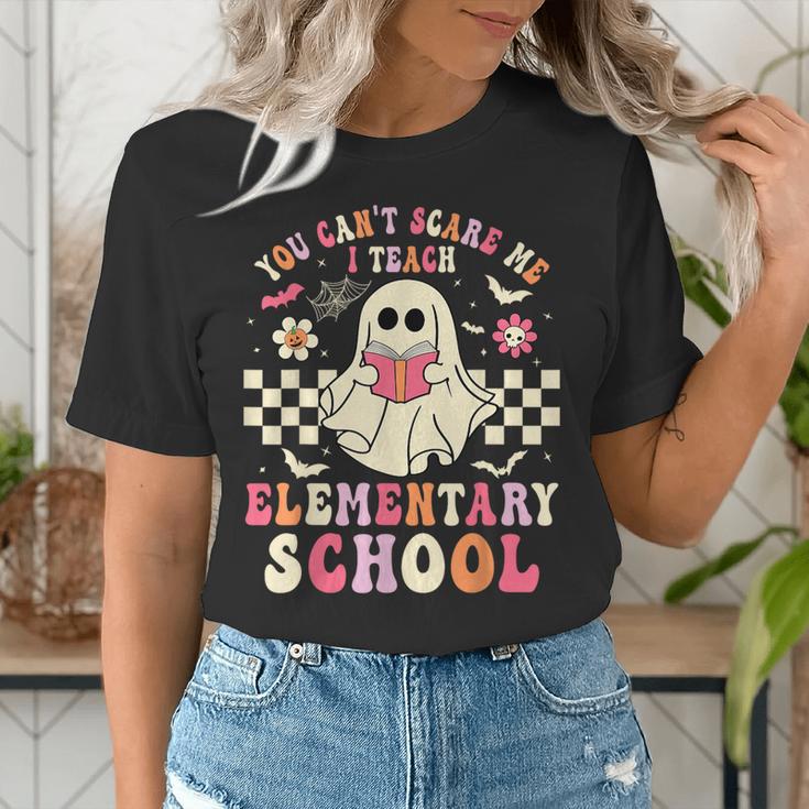 You Can't Scare Me I Teach Elementary School Teacher Spooky Women's T-Shirt, funny gift