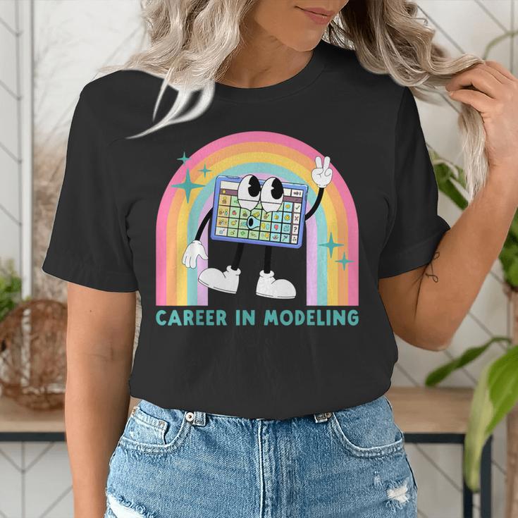 Career In Modeling AAC Teacher SLP SPED Communication Autism Women's T-Shirt, funny gift Career In Modeling AAC Teacher SLP SPED Communication Autism Women's T-Shirt, funny gift