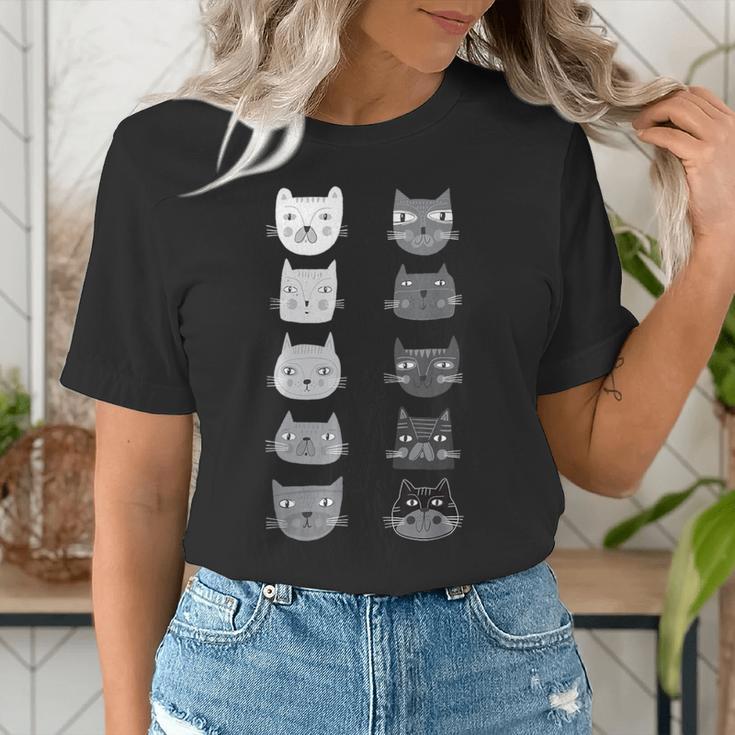 Cat Themed Artist Value Scale Educational Art Teacher Women's T-Shirt, funny gift Cat Themed Artist Value Scale Educational Art Teacher Women's T-Shirt, funny gift
