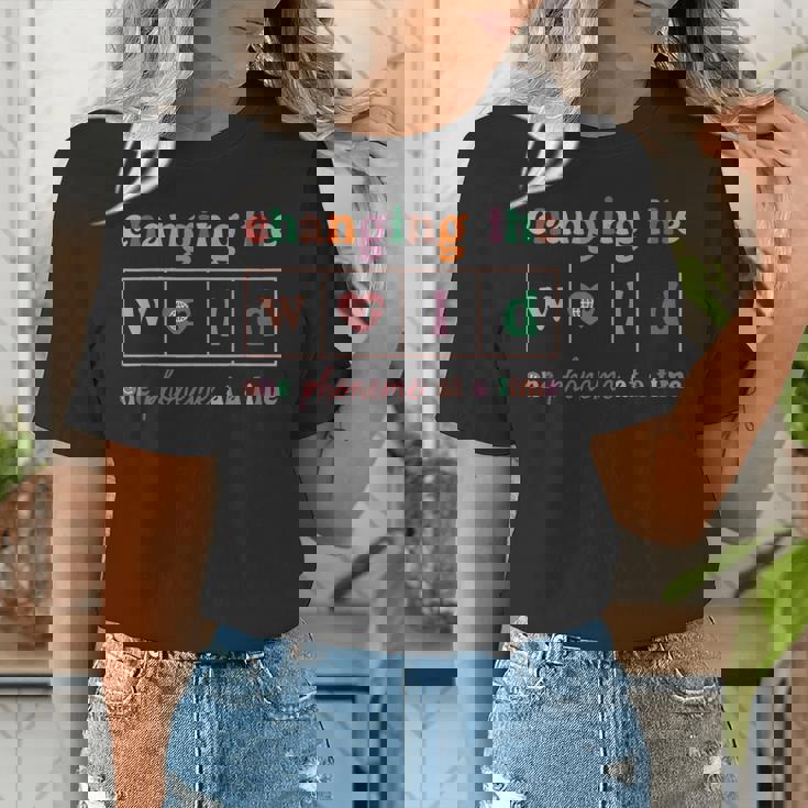 Changing The World One Phoneme At a Time Phonics Teacher Men Women Girls Kids Women&#x27;s T-Shirt, funny gift