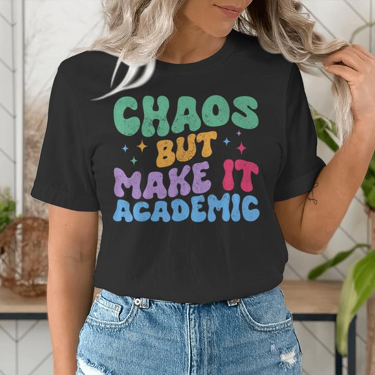 Chaos But Make It Academic Teacher Back To School Women's T-Shirt, funny gift Chaos But Make It Academic Teacher Back To School Women's T-Shirt, funny gift
