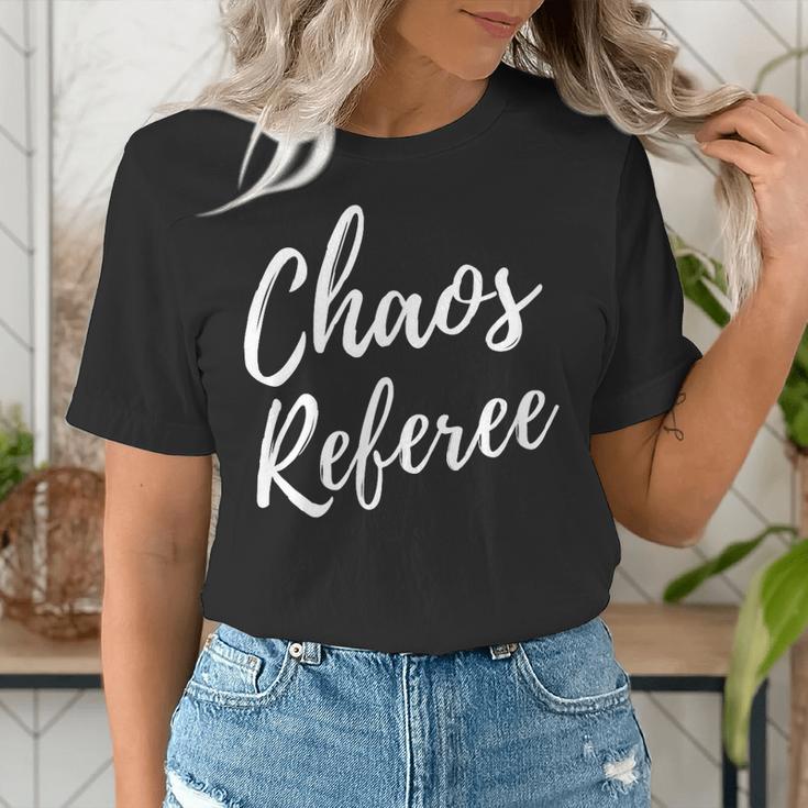 Chaos Referee For Mom Dad Teacher Shirt Cute Coach For Men Women Women's T-Shirt, funny gift