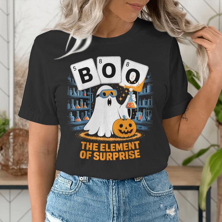 Chemistry Boo Ghost Element Of Surprise Science Teacher Tee Women's T-Shirt, Science Teacher Shirts, funny gift Chemistry Boo Ghost Element Of Surprise Science Teacher Tee Women's T-Shirt, Science Teacher Shirts, funny gift