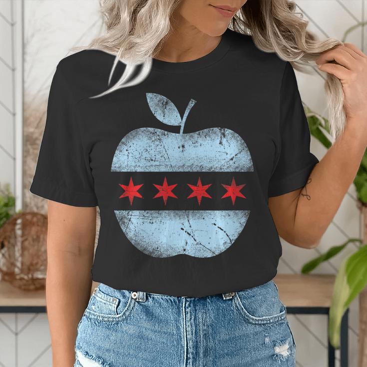 Chicago Flag Teacher School Cute Women's T-Shirt, funny gift Chicago Flag Teacher School Cute Women's T-Shirt, funny gift