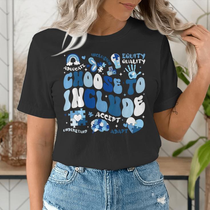 Choose To Include Inclusion Matters Autism Awareness Teacher Women's T-Shirt, funny gift