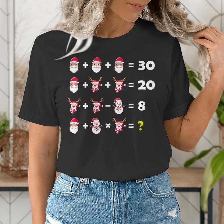 Christmas Math Quiz Teacher Equation Math Teacher Women's T-Shirt, funny gift Christmas Math Quiz Teacher Equation Math Teacher Women's T-Shirt, funny gift