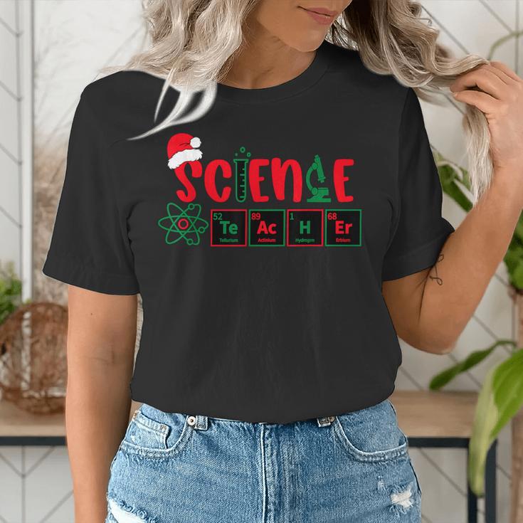 Christmas Science Teacher Santa Educator Chemical Elements Women's T-Shirt, Science Teacher Shirts, funny gift Christmas Science Teacher Santa Educator Chemical Elements Women's T-Shirt, Science Teacher Shirts, funny gift