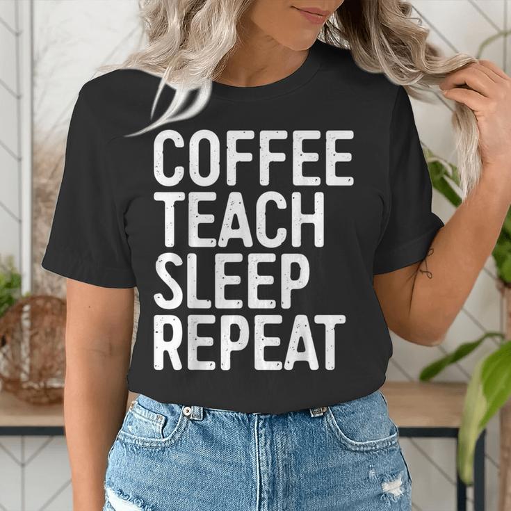Coffee Teach Sleep Repeat Shirt Coffee Men Women Teacher Women's T-Shirt, funny gift Coffee Teach Sleep Repeat Shirt Coffee Men Women Teacher Women's T-Shirt, funny gift