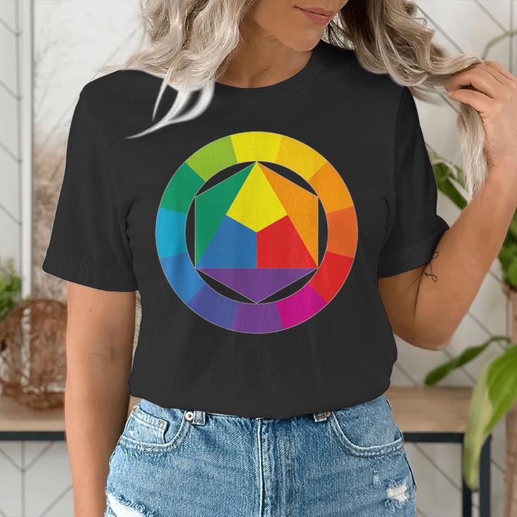 Color Wheel Palette Shirt Artist Painter Art Teacher Tshirt Women's T-Shirt, funny gift