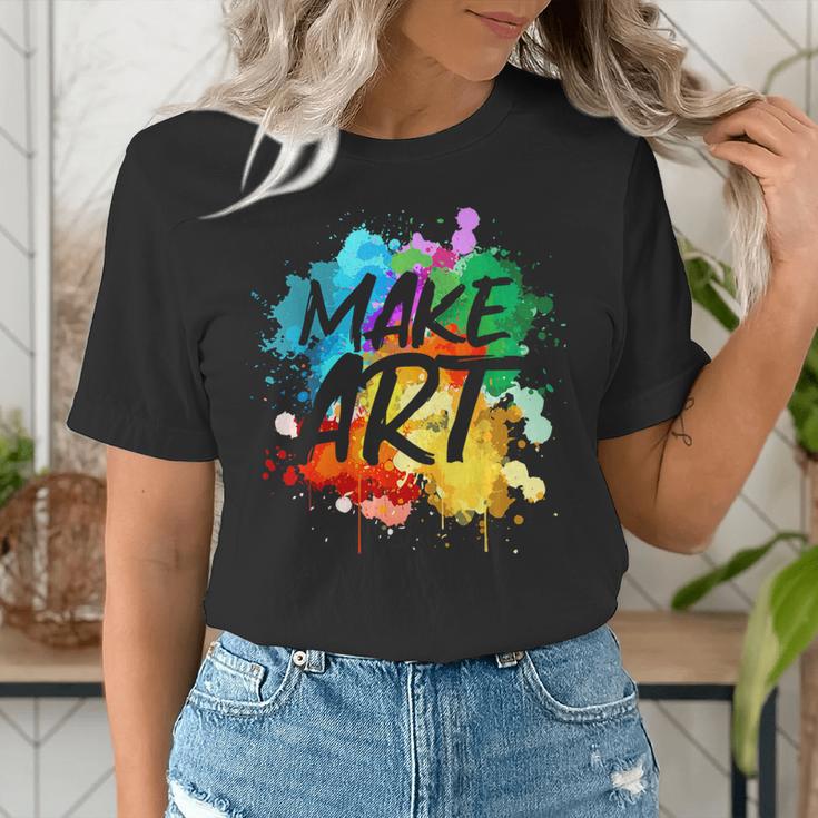 Cool Art For Men Women Artist Teacher Painter Artists Paint Women's T-Shirt, funny gift