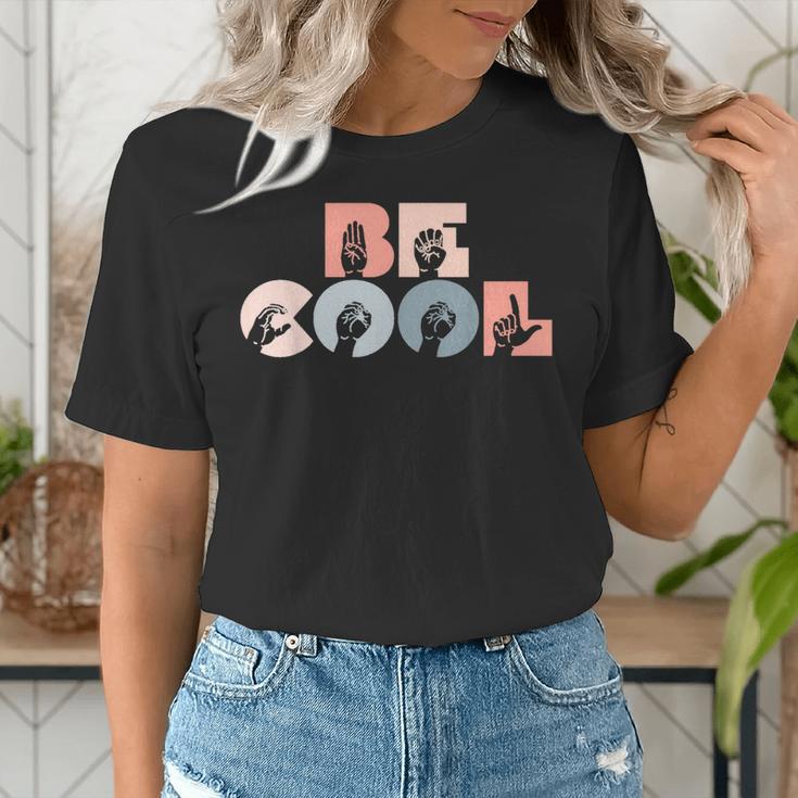 Cool Sign Language ASL Teacher Deaf People ASL Interpreter Women's T-Shirt, funny gift Cool Sign Language ASL Teacher Deaf People ASL Interpreter Women's T-Shirt, funny gift