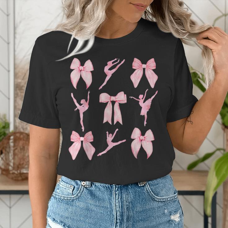 Coquette Bow Ballet Dance Teacher Coquette Women Dancing Women's T-Shirt, funny gift Coquette Bow Ballet Dance Teacher Coquette Women Dancing Women's T-Shirt, funny gift