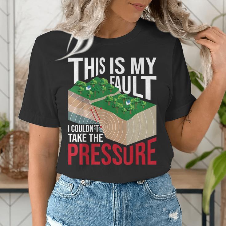 Couldn't Take The Pressure Geology Earth Science Teacher Women's T-Shirt, Science Teacher Shirts, funny gift