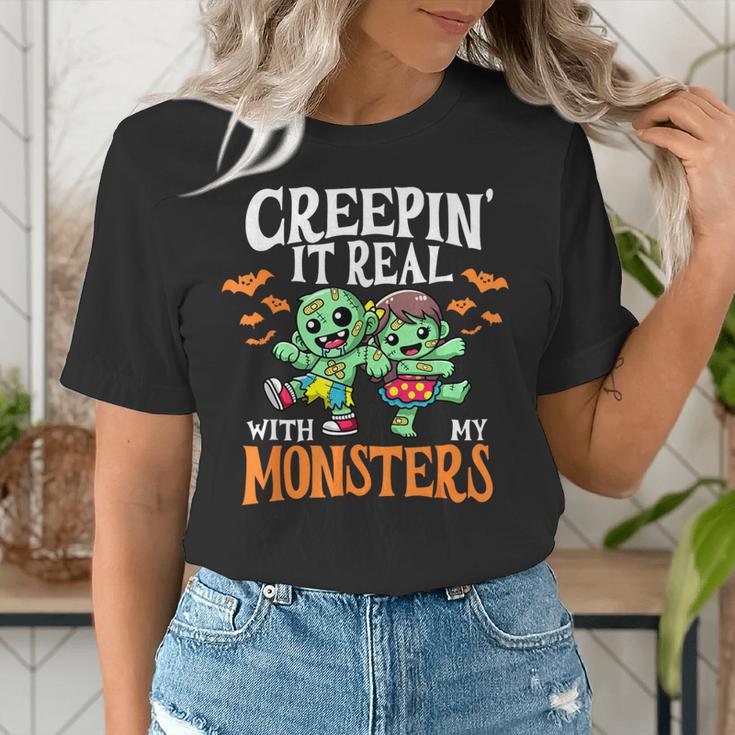 Creepin It Real Monster School Teacher Principal Halloween Women's T-Shirt, funny gift Creepin It Real Monster School Teacher Principal Halloween Women's T-Shirt, funny gift