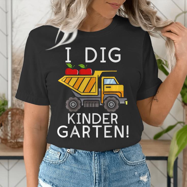I Dig Kindergarten Student Teacher Construction First Day Women's T-Shirt, funny gift