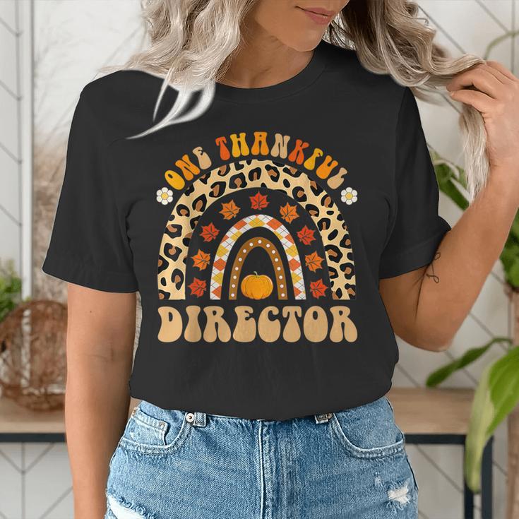 Director One Thankful Fall Teacher Women Life Women's T-Shirt, funny gift